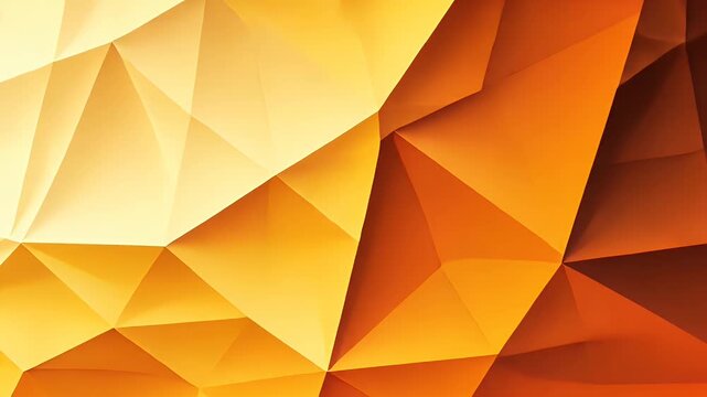 Abstract Orange Geometric Background with Modern Polygonal Design