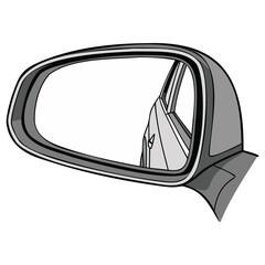 Vehicle Side View Emblem Automotive Mirror Design