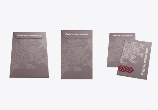 Vertical Envelope Mockup