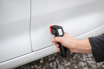 Paint Thickness Gauge Tester. Magnetic and Eddy Current Paint Thickness Gages. 