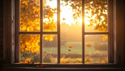 Autumn Silence – Dew on Forgotten Window
