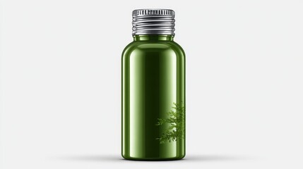 green glass bottle