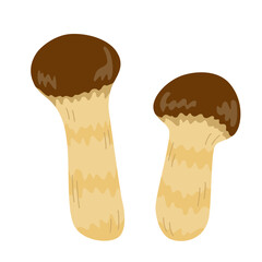 松茸の主線無しイラスト