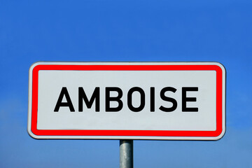 place-name sign Amboise