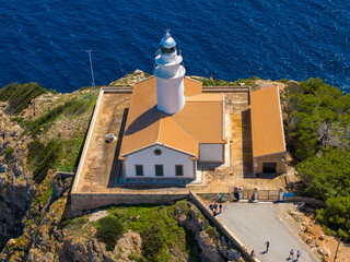 Faro de Capdepera en la Isla de Mallorca, Baleares