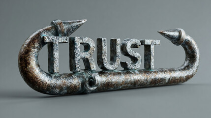 Carabine hook with Trust word