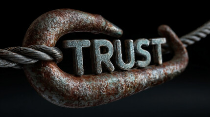 Carabine hook with Trust word