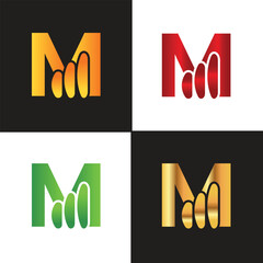 Letter M logo, M logo, Business logo, modern, minimal logo, design, colourful, icon, shape, symbol, brand, business identity, elegant, luxury, logotype, branding, custom, abstract