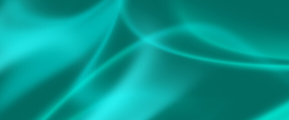 Smooth teal gradient abstract background with soft flowing curves and light reflections creating a modern elegant and futuristic visual texture design
