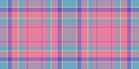 Pastel plaid pattern with pink, blue, and purple. Seamless textile design suitable for backgrounds, apparel, or graphic design. Cozy, warm, and inviting texture.