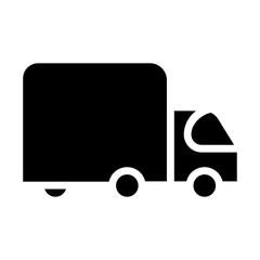 Truck vector icon. Lorry illustration sign. Autotruck symbol or logo.