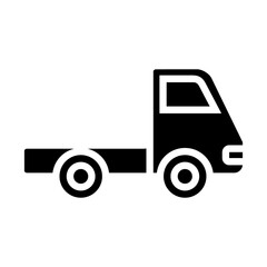Truck vector icon. Lorry illustration sign. Autotruck symbol or logo.