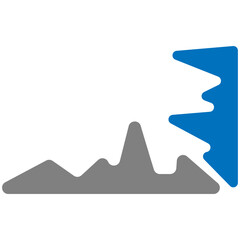 Abstract Gray Orbit Graphic on Black Background