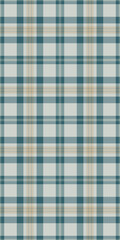 Summertime vector texture check, basic fabric plaid background. Paint pattern textile seamless tartan in pastel and light gray colors.