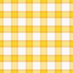 Cheerful yellow  white checkered pattern. Classic, versatile design evoking rustic charm and warmth. Ideal for backgrounds, textiles,  creative projects.