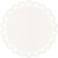 white lace doily