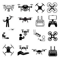 drone icon set