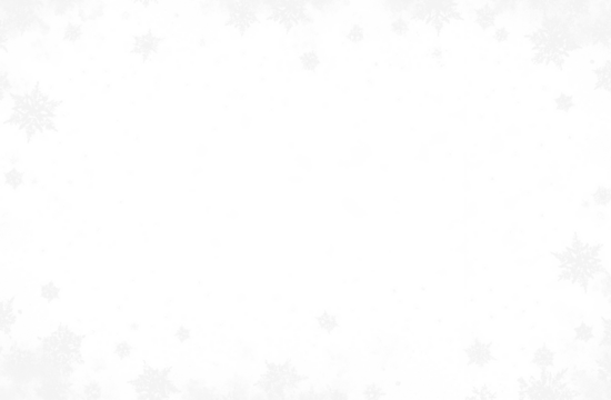 Border of various snowflakes on light grey background.
