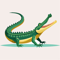 Obraz premium Icône vectorielle géométrique représentant reptile africain