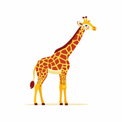 Obraz premium Icône vectorielle simple représentant animal sauvage de la savane