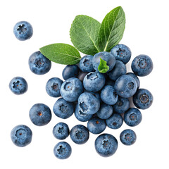 Blueberries heap PNG (transparent)