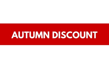 Autumn discount poster 