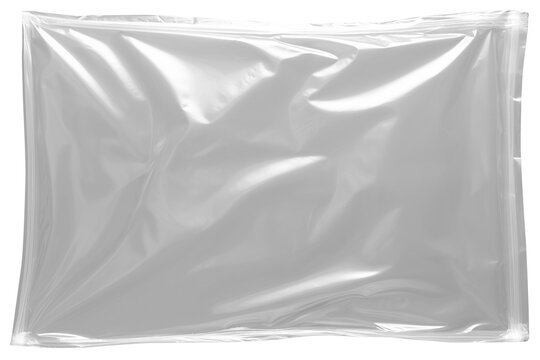 Transparent clear plastic texture isolated on a transparent background in PNG format