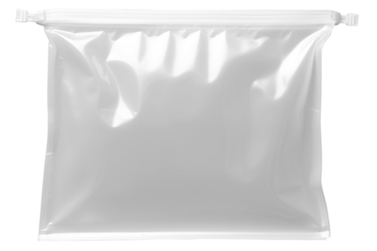 Transparent clear plastic texture isolated on a transparent background in PNG format