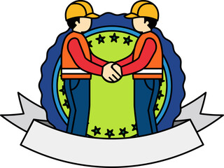 logotype icon of Two men shaking hands