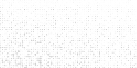 Modern silver halftone gradient texture. Vanishing polka dot background. Repeating dots gradation abstract modern