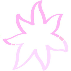 Abstract Botanical Branch Illustration