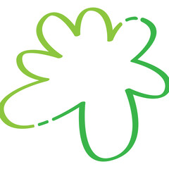 Abstract Botanical Branch Illustration