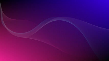 Modern abstract background with delicate, flowing, wavy lines. Vibrant blue, purple, and pink gradient creates a futuristic and elegant digital backdrop
