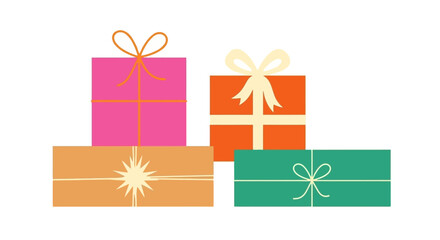 Festive Gift Boxes with Bows for Celebrations and Special Occasions