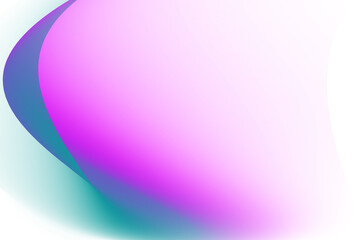 Obraz premium Teal and Magenta Gradient Swirl Abstract Transparent Overlay Light Leak Background curve