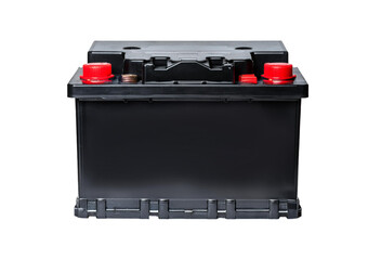 Car battery isolated on transparent or white background