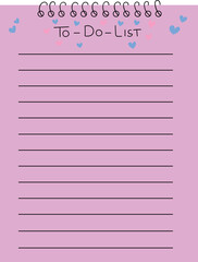 To do list