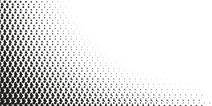 Pixelated bitmap wavy gradient texture. Black dither wave background. Abstract curve dithering border overlay. vector ilustration eps 10