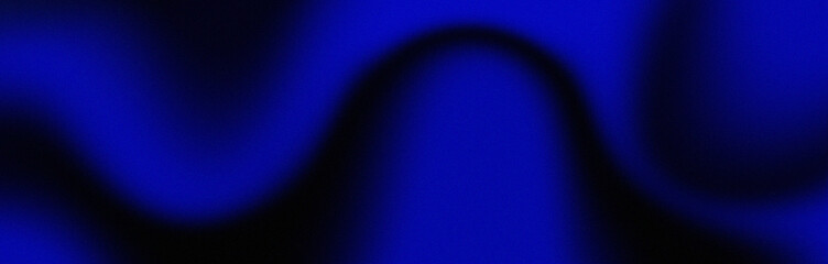 Vibrant deep blue abstract fabric flowing elegantly with subtle dark shadows creating dynamic waves