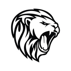 Classic Lion Head Vector Art