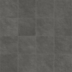 Dark gray tiled surface with a uniform grid pattern and subtle texture
