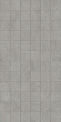 Gray tiled surface with grid pattern and subtle texture
