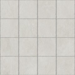Grid of light gray square tiles with subtle texture and uniform spacing