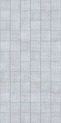 Close-up of a light gray fabric with a subtle grid pattern