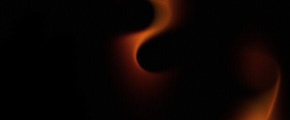Fiery abstract gradient background with warm orange and red tones on black