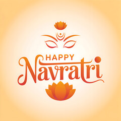 Celebrate Happy Navratri festival with stunning traditional design for greeting cards and festive promotions