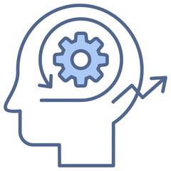 Agile Mindset Blue Icon