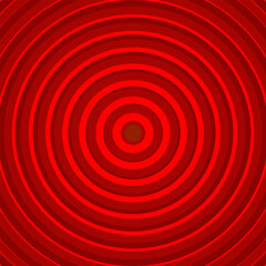Illustration of red concentric circles