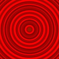 Illustration of red concentric circles