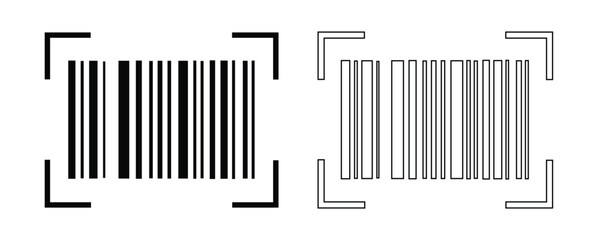 Barcode icon. Barcode labels. Barcode product distribution icon. Fake line barcode icon design